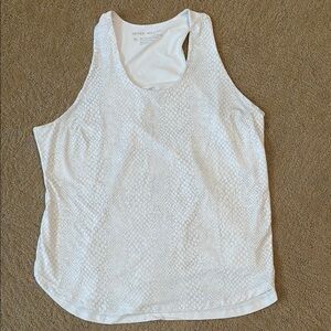 Peter Millar White Snakeprint Athletic Tank Top- XL